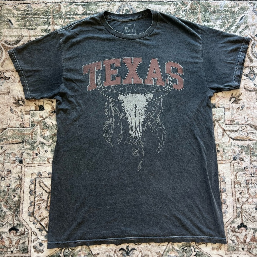 Full Tilt Texas Skull Graphic Tee - Black